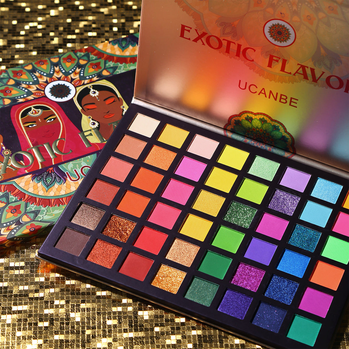 Exotische Lidschatten-Palette mit 48 Farben – Bild 2 | LuxeStyle