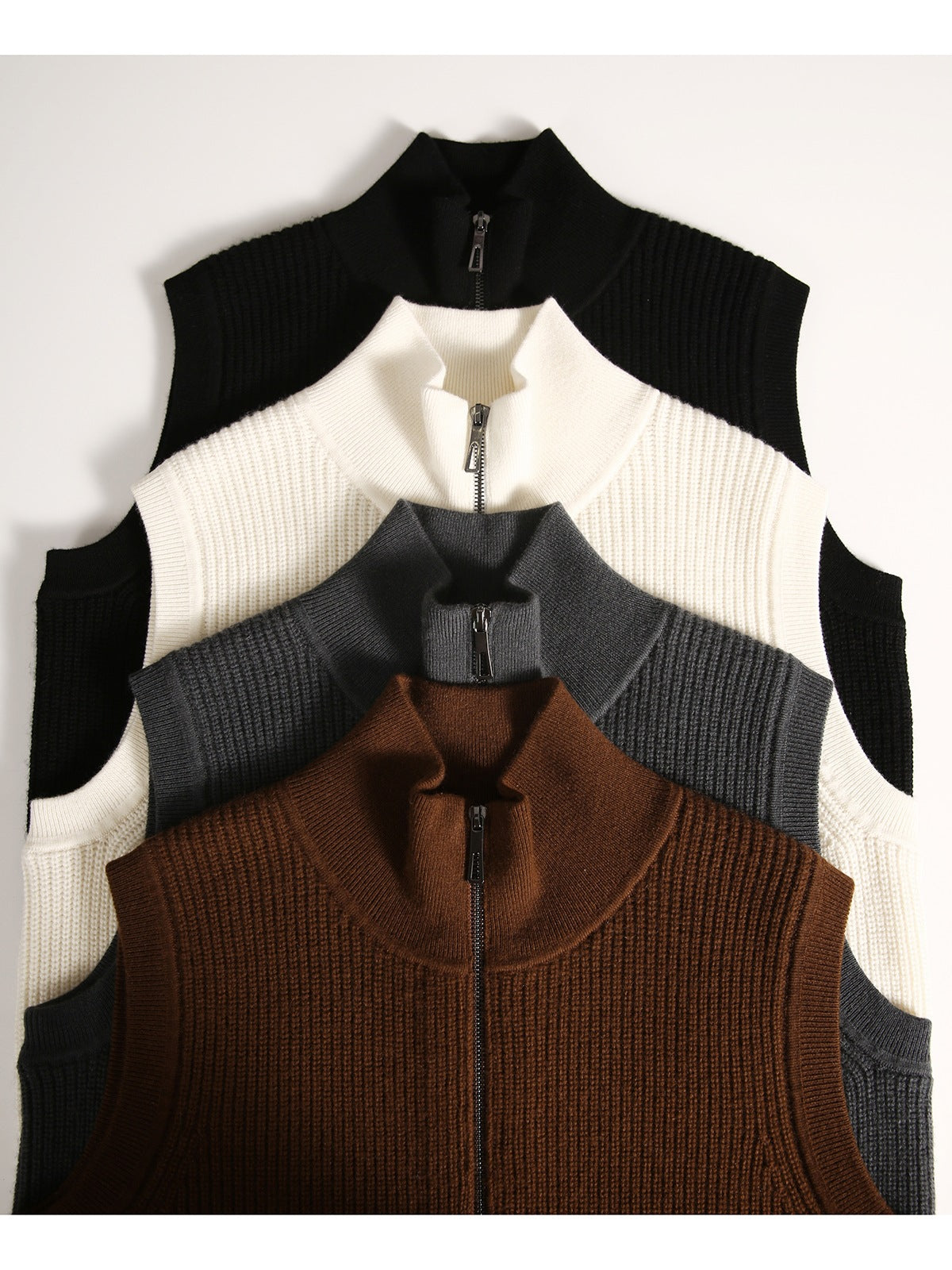 Merino Woll-Cardigan Weste