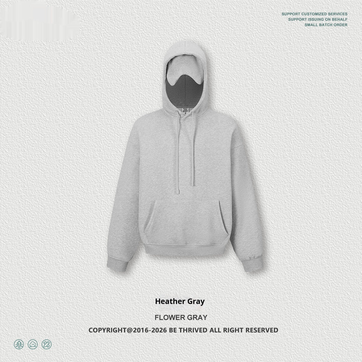 Streetwear Hoodie mit Herz-Augenmaske