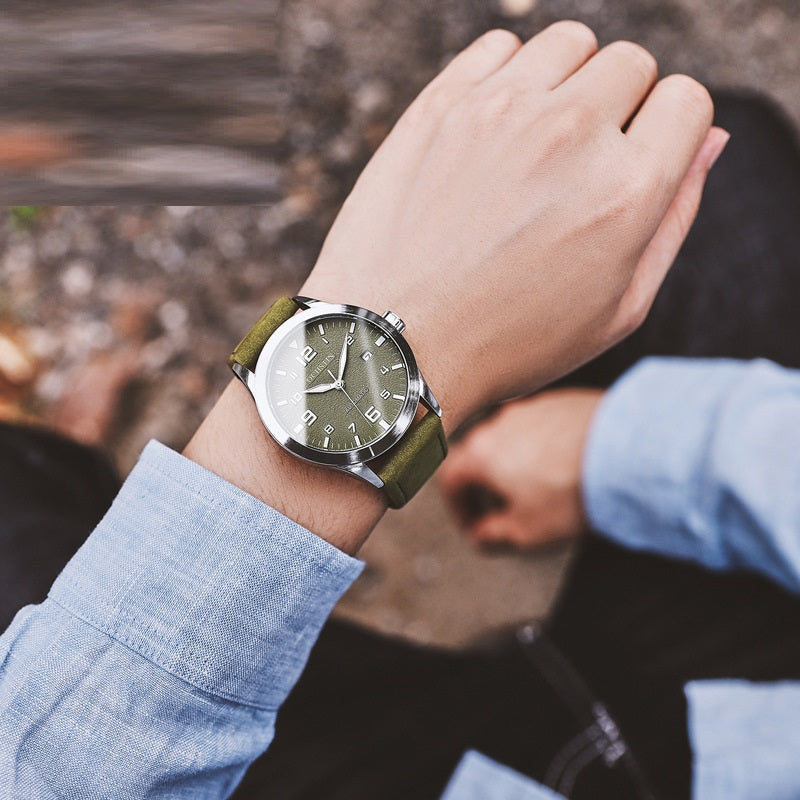 Retro Lederuhr