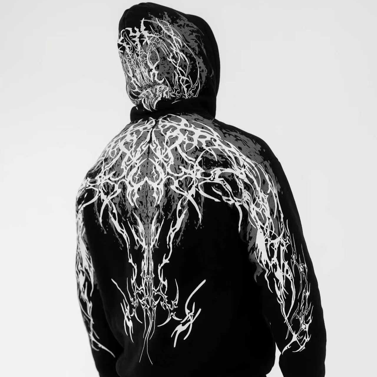 Noctilucent 3D Digital Print Street Motorrad-Top