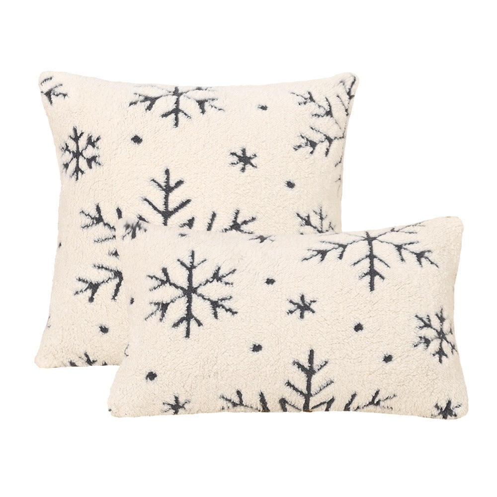 Nordisches Jacquard-Kissen mit Schneeflocken – Bild 6 | LuxeStyle