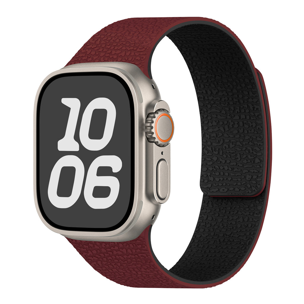 IwatchS10 Silikonarmband mit Litschi-Muster
