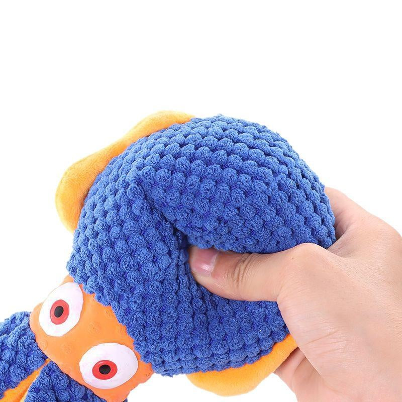 Oktopus-Kuscheltier mit Sound für Welpen