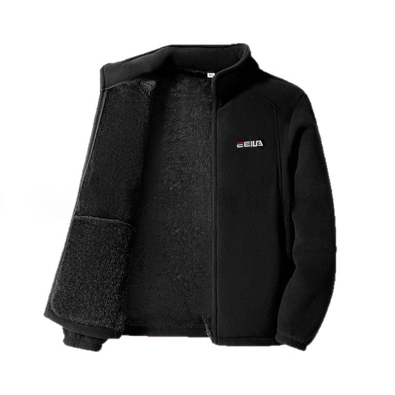 Gefütterte Winddichte Polar Fleece Jacke
