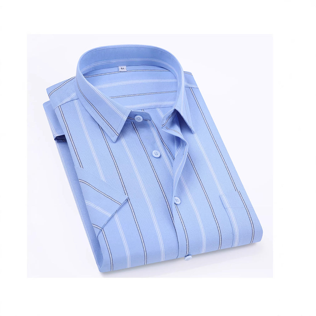 Business-Casual Hemd gestreift aus Baumwolle