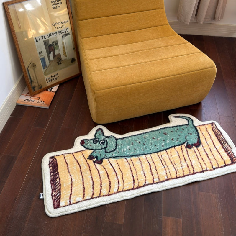 Dachshund Fussmatte für den Nachttisch | LuxeStyle