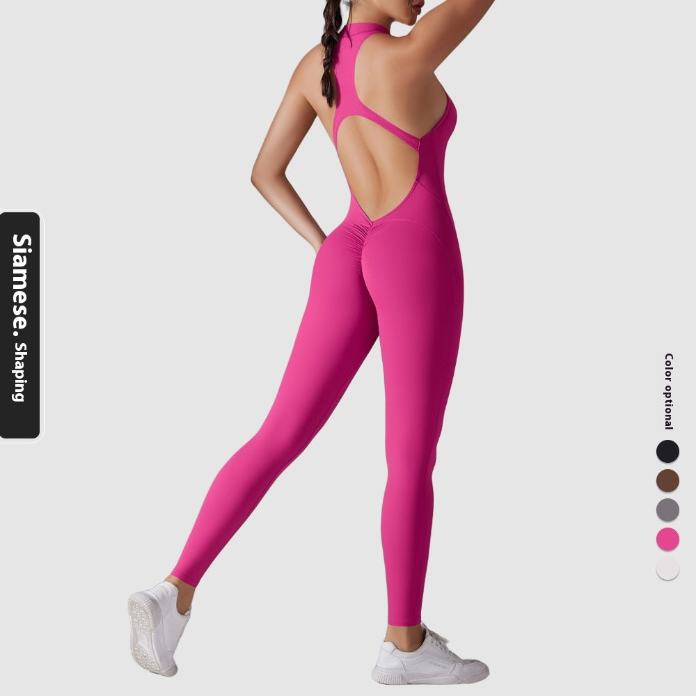 Sportlicher Jumpsuit mit Formeffekt