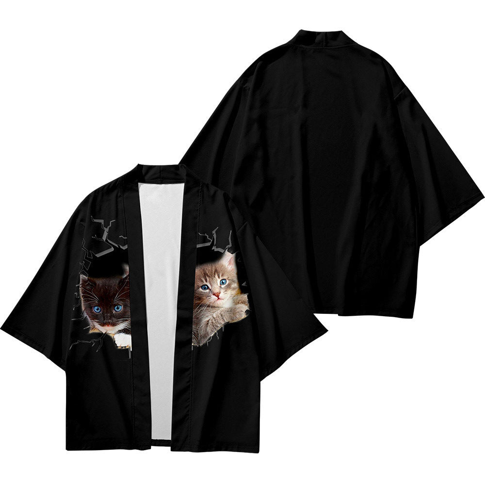 Kimono Cardigan mit Dreiviertelärmeln | LuxeStyle