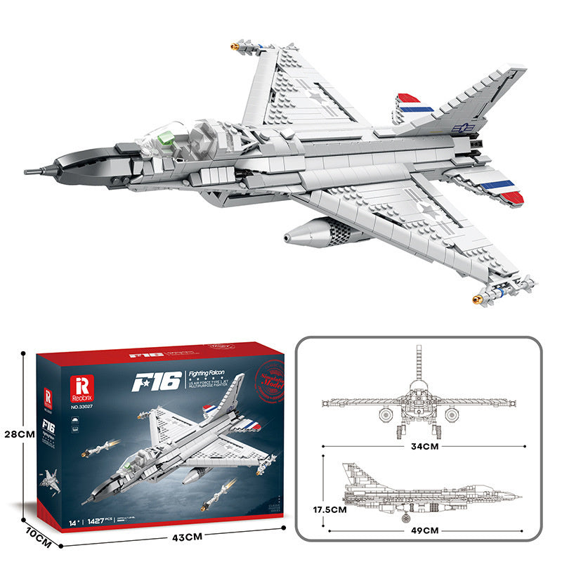 Militär Jet Bausteine Puzzle