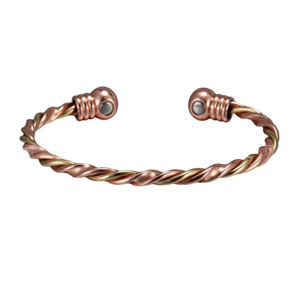 Magnetarmband mit Kupfer-Kordel-Design