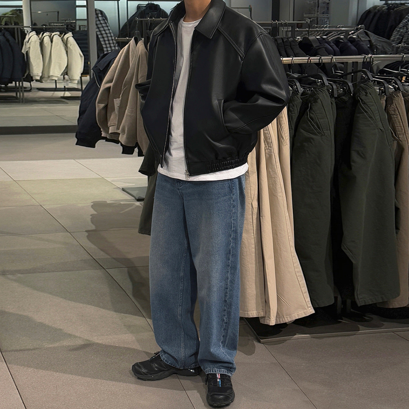 Lässige Jacke mit Reverskragen