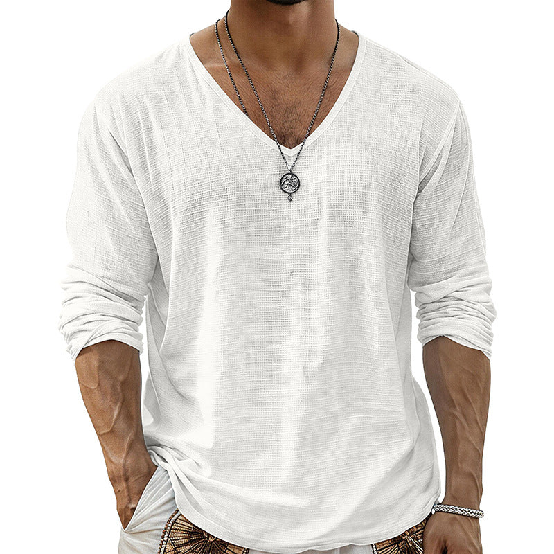 Loose-fit Baumwoll-Leinen Basis-Top – Bild 9 | LuxeStyle