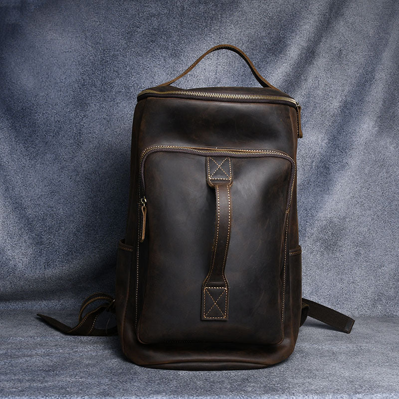 Vintage Crazy Horse Leder Rucksack