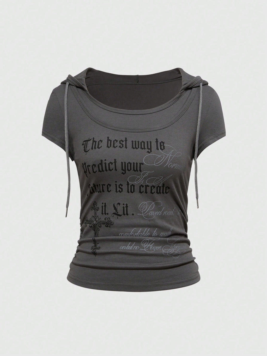 Casual Mock-Layer T-Shirt mit Rundhals – Ansicht 2
