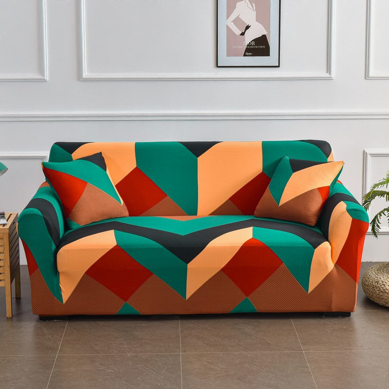Sofaabdeckung mit Pflanzenmuster – Stretch – Bild 4 | LuxeStyle