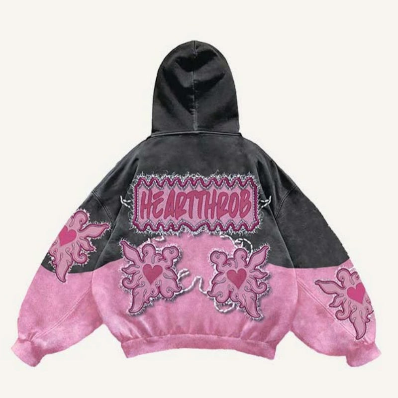 Kapuzen-Shirt im Punk-Stil