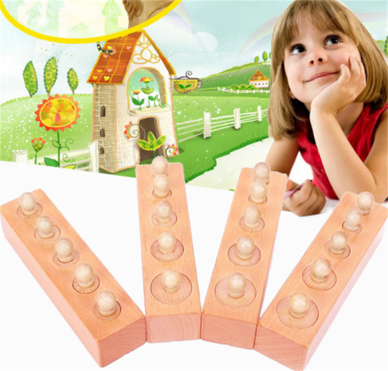 Montessori Steckzylinder aus Buchenholz – Bild 6 | LuxeStyle