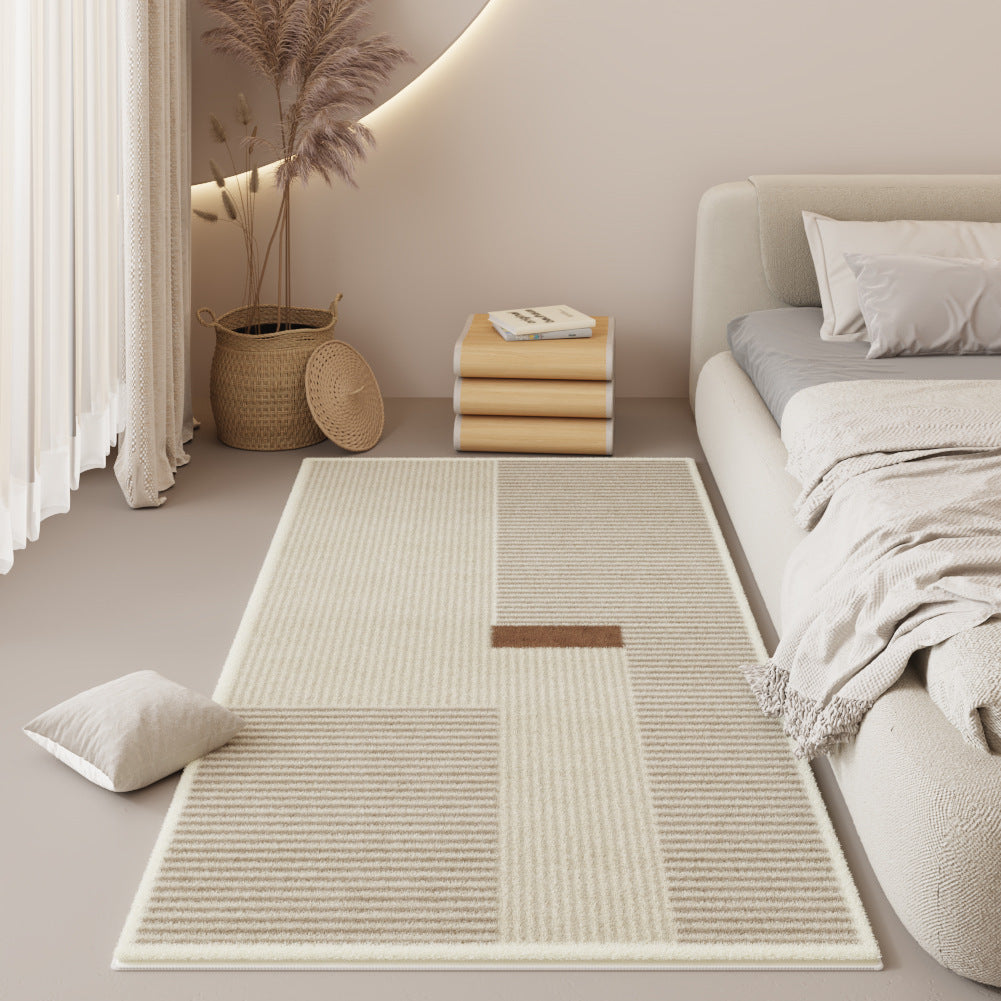 Moderner Teppich mit Streifen und Geometrie