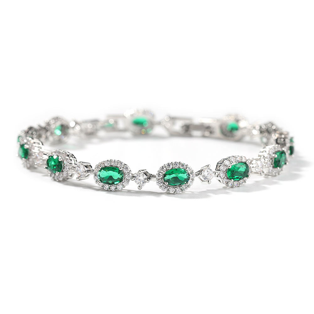 Geometrisches Armband mit farbigen Natursteinen – Bild 2 | LuxeStyle