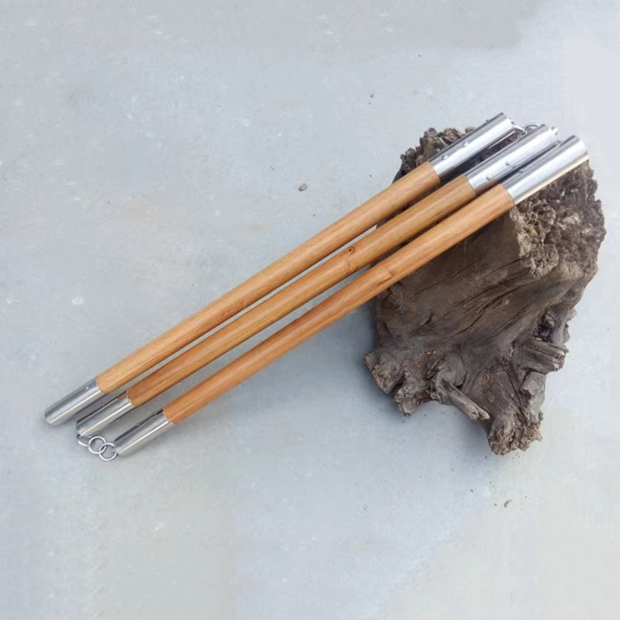 Holz-Stock mit 3 Abschnitten