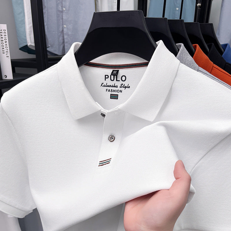 Polo-Shirt Kurzarm Sommer Revers Baumwolle