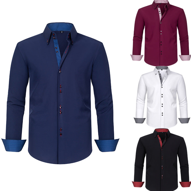 Gepunktetes Hemd im Colour-Blocking-Design – Bild 10 | LuxeStyle