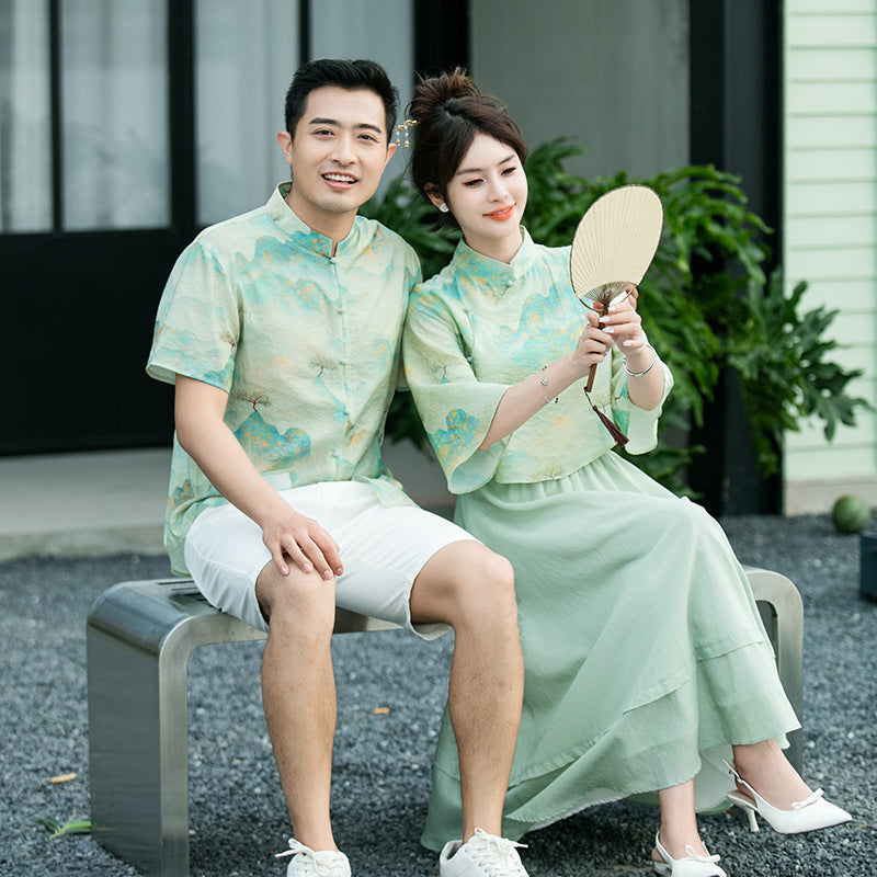 Freizeit Cheongsam Familien-Set im China-Stil – Bild 1 | LuxeStyle