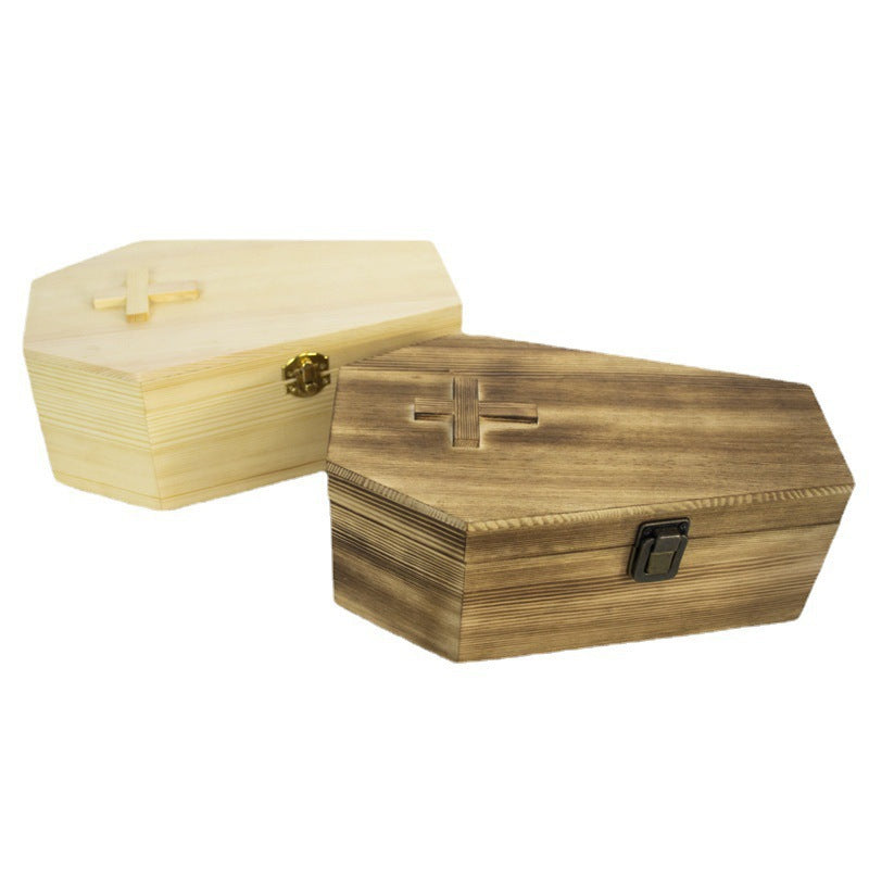 Urne für Tierasche – Kiefernholz mit Kreuz – Bild 2 | LuxeStyle