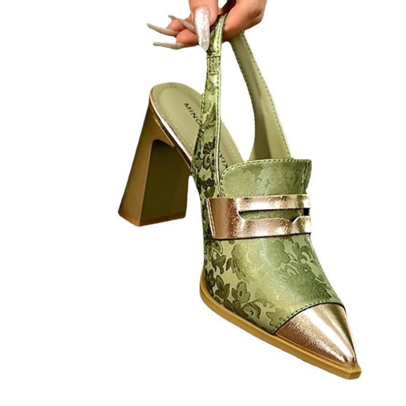 Sandalen mit Chunky Heel und spitzer Zehe – Bild 2 | LuxeStyle