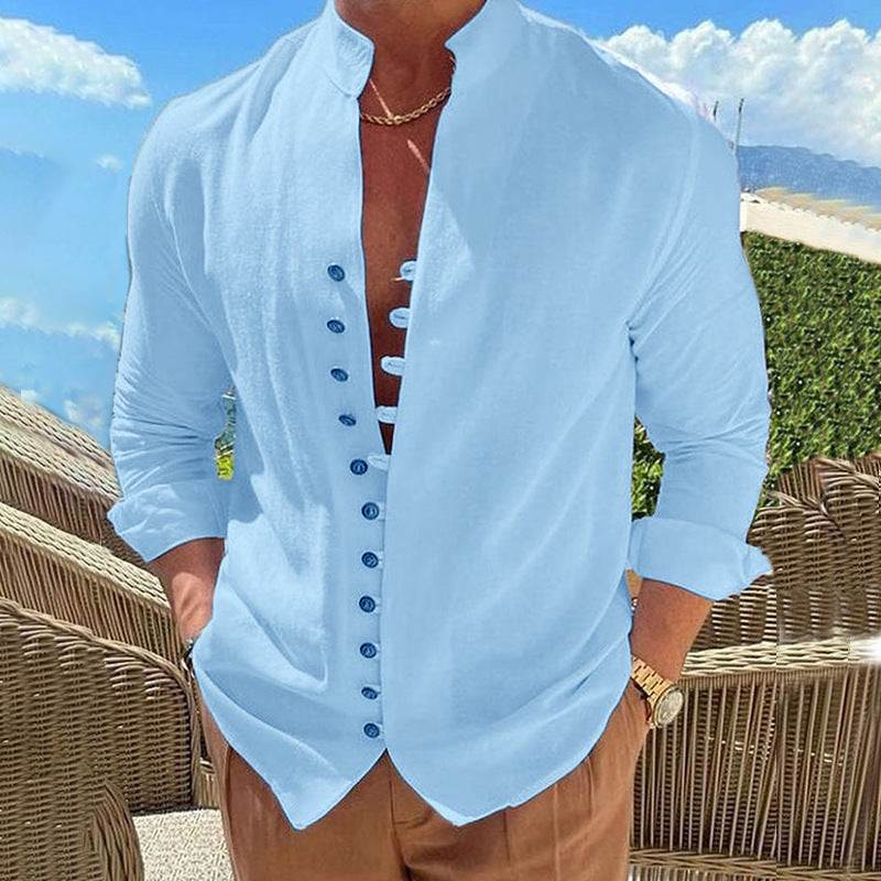 Herren Langarmshirt im Retro-Look