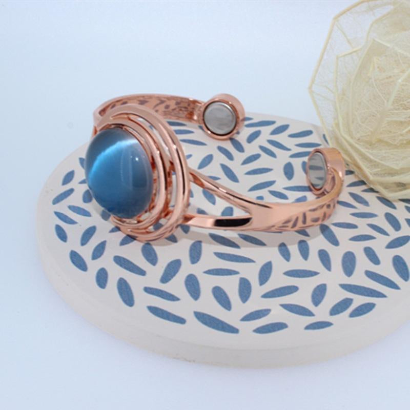 Retro Cat-Eye Kupferarmband