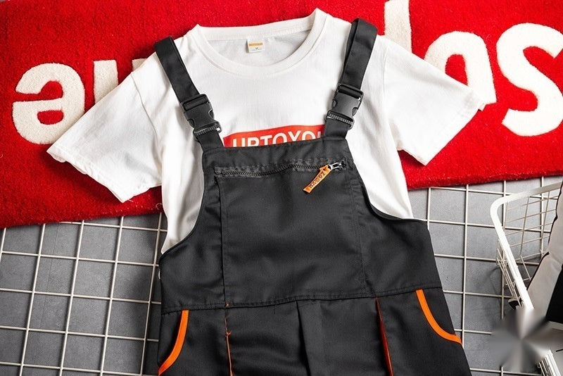 Retro Casual Overalls Herren Hochelastisch