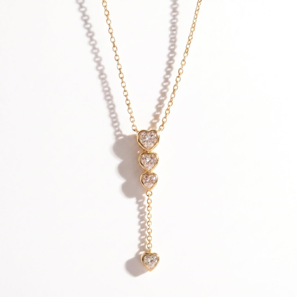 Tropfenformiger Diamant-Halsketten-Schmuck