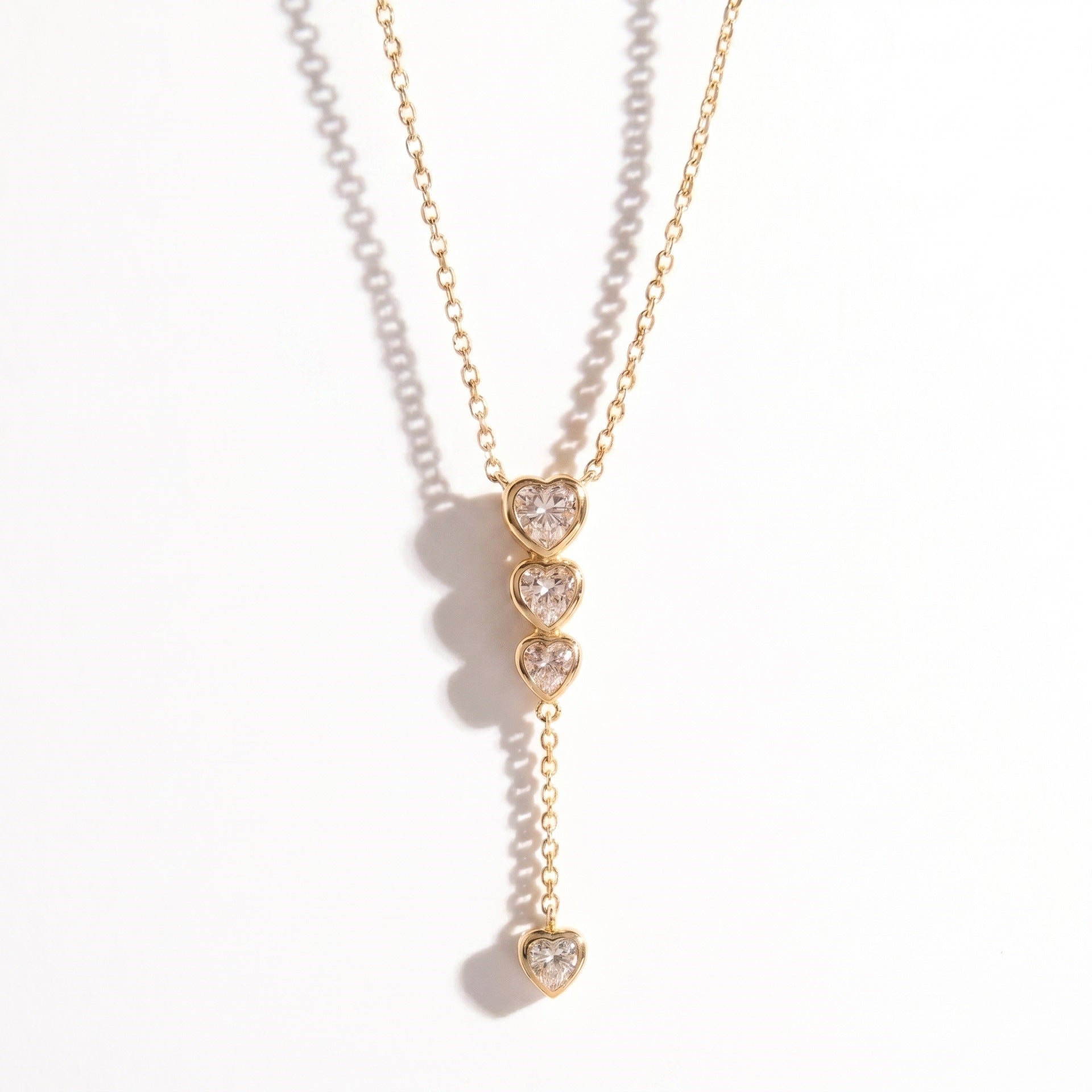 Tropfenformiger Diamant-Halsketten-Schmuck