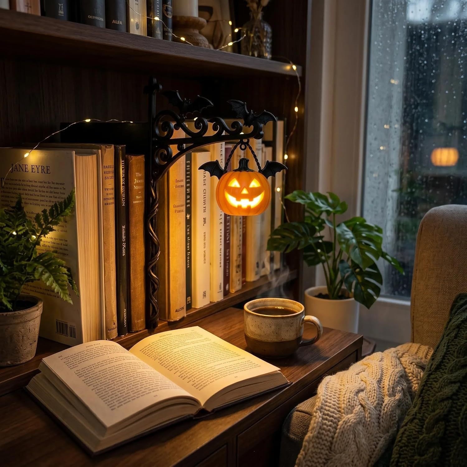 Minimalistische Laterne im Bücherregal-Design