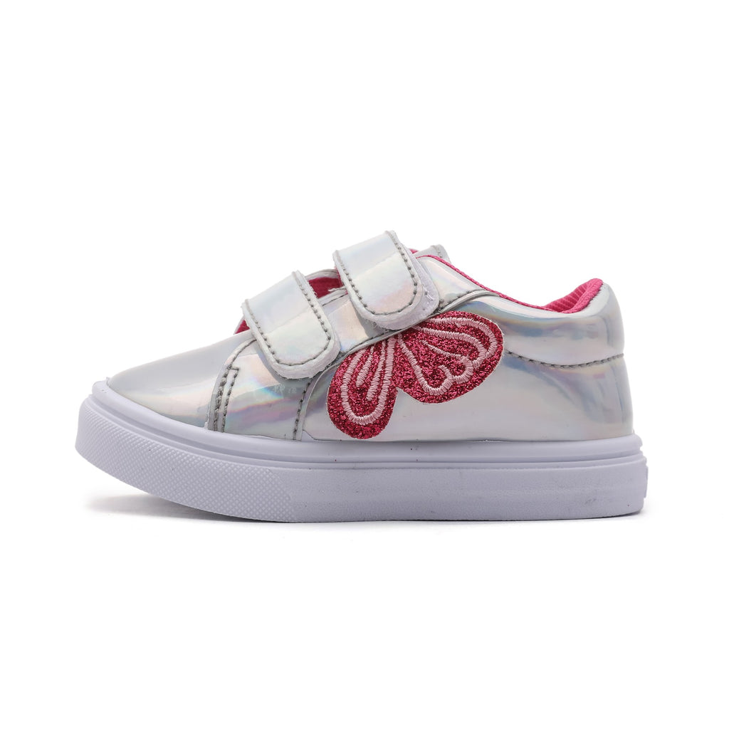 Glitzer-Schuhe für Mädchen mit Klettverschluss