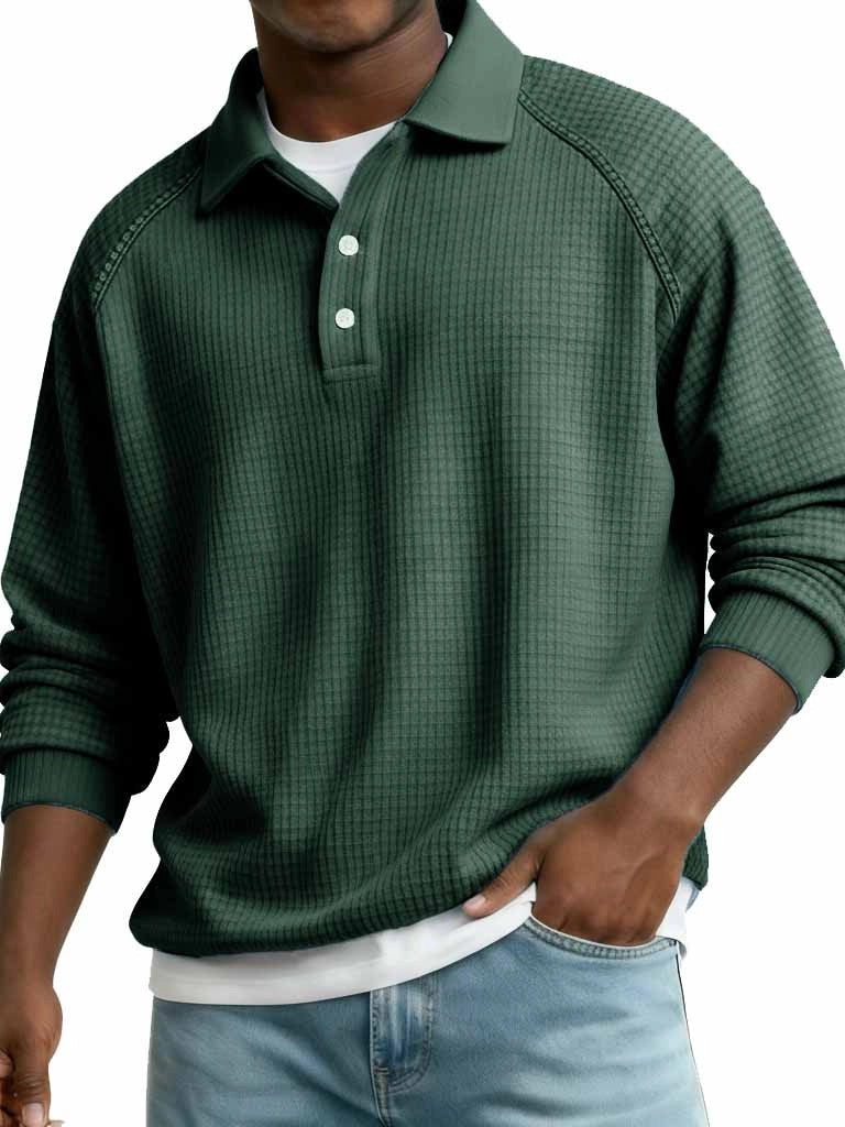 Langärmliges T-Shirt mit Karomuster | LuxeStyle