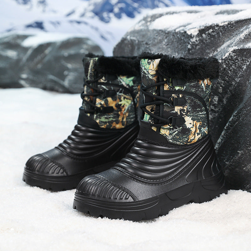 Herren Plus-Size Snow Boots mit Fleecefutter