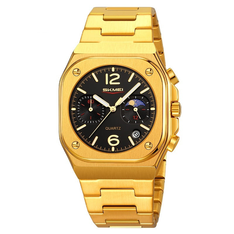 Herren Quartz-Uhr mit Multifunktion & wasserdicht