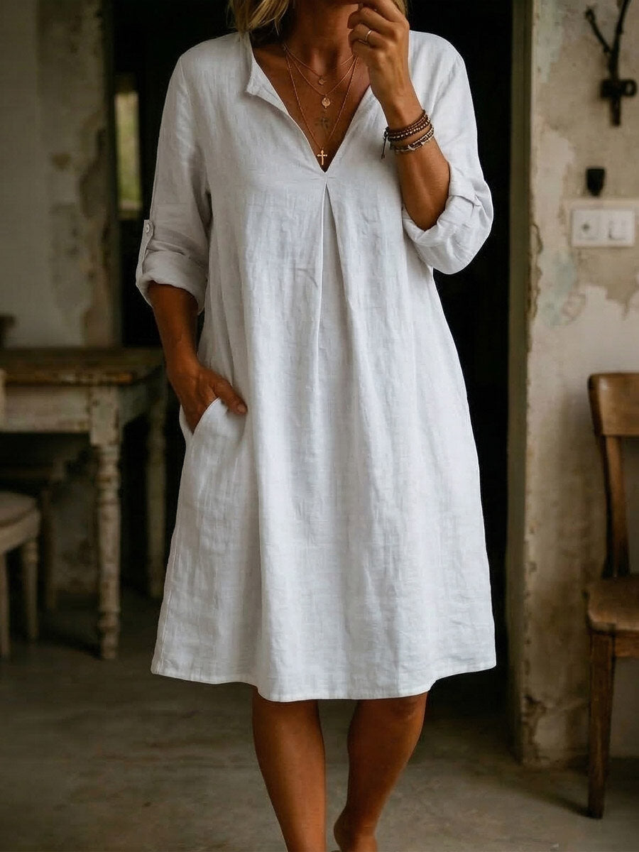 Arrival V-Neck Kleid – Lässig & Elegant – Bild 8 | LuxeStyle
