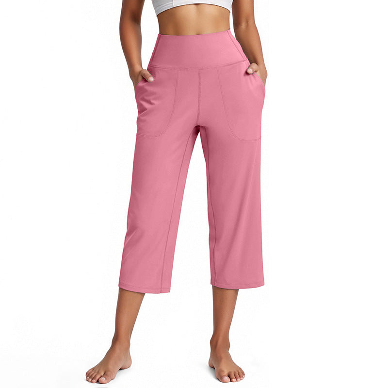 High-Waist Athletic Wide-Leg Hose