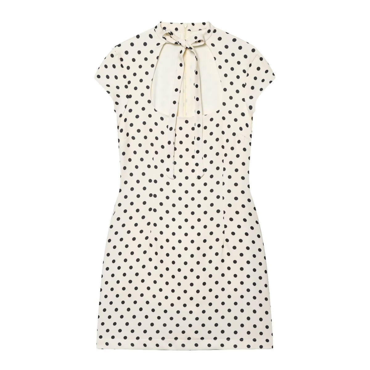 Kurzes Polka-Dot Kleid im Hepburn-Stil – Bild 1 | LuxeStyle
