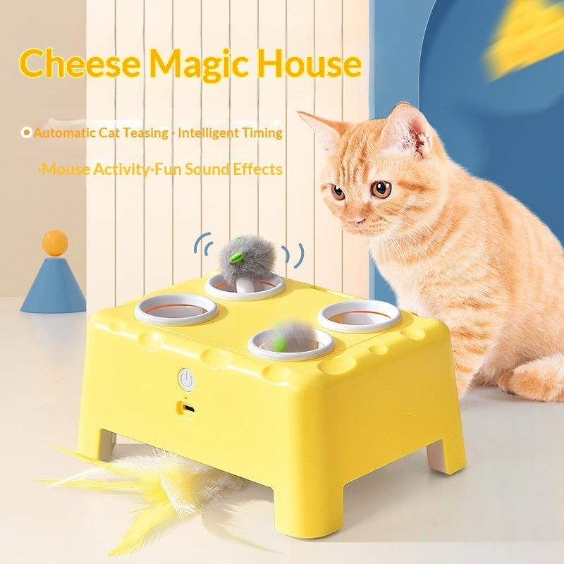 3-in-1 Käsehaus Smart Katzenspielzeug