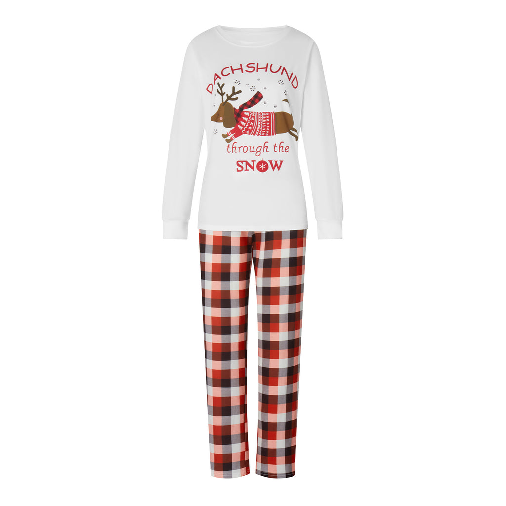 Weihnachts Pyjama-Set mit Elch-Muster für die Familie