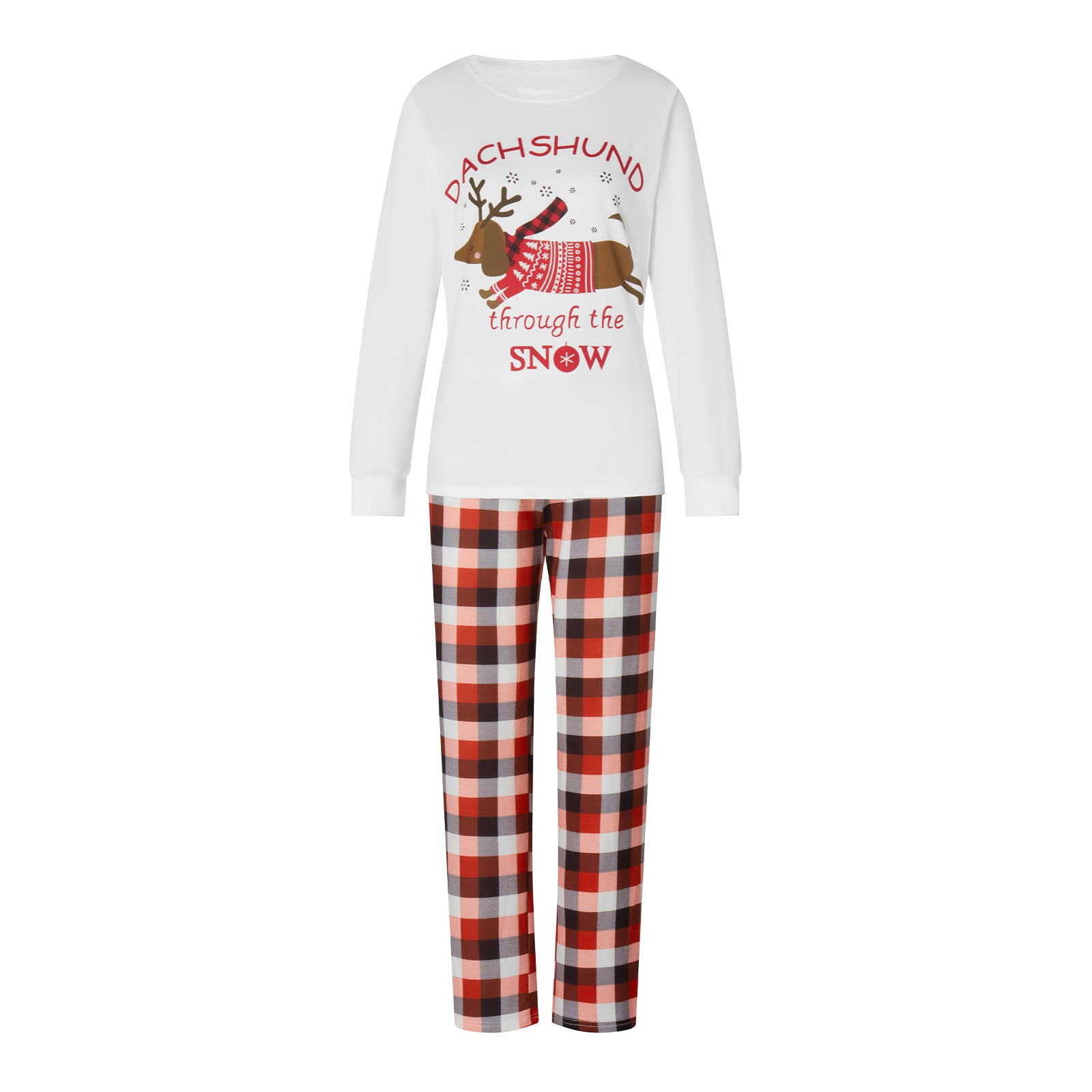 Weihnachts Pyjama-Set mit Elch-Muster für die Familie