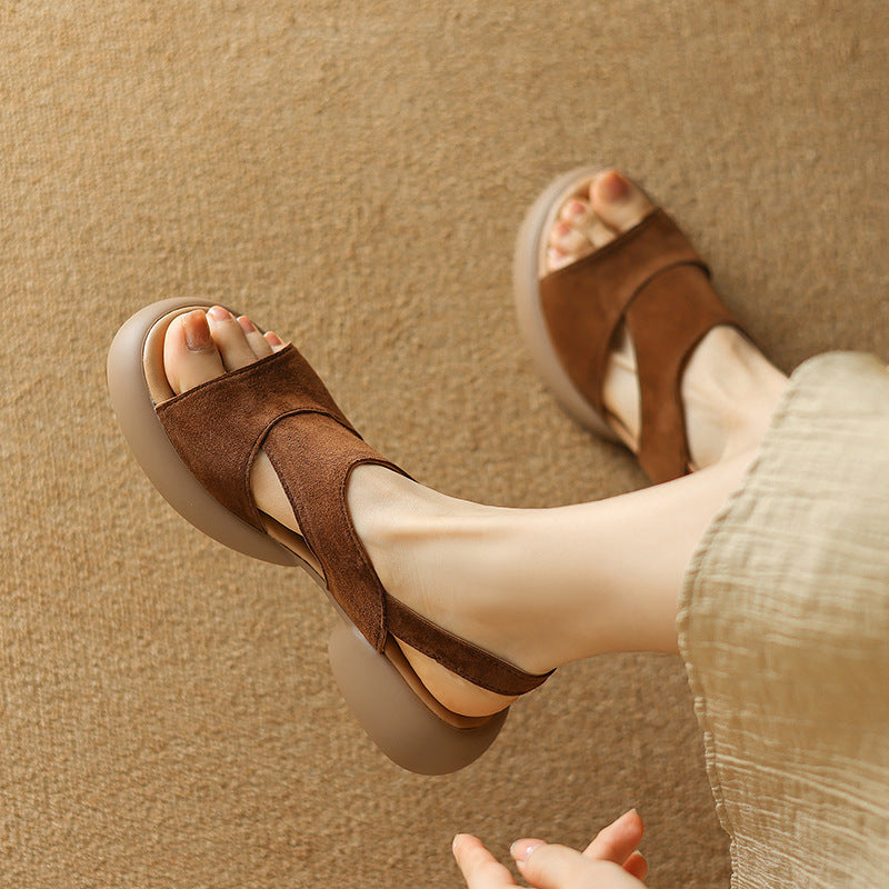 Französische Retro-Sandalen mit Riemchen – Bild 7 | LuxeStyle