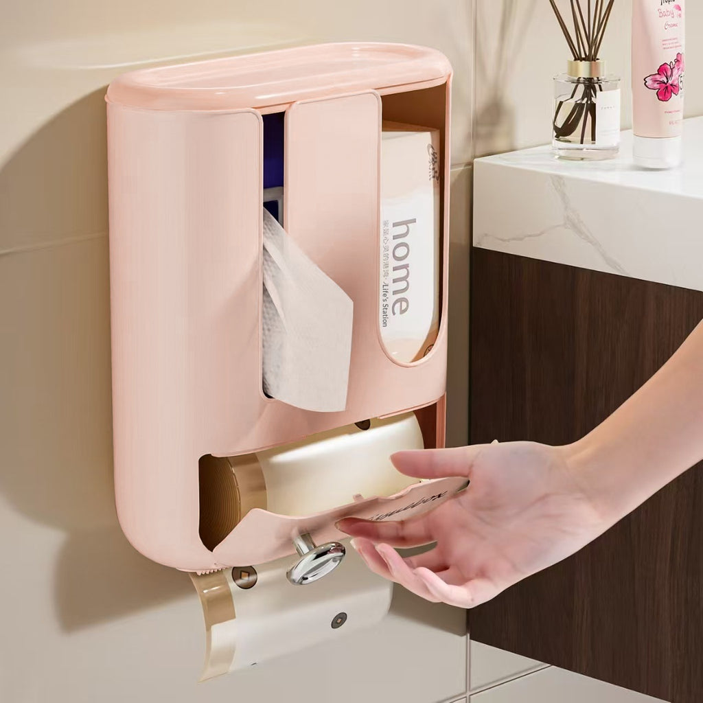 Wandhalterung 3-in-1 Taschentuch- und Aufbewahrungsbox – Bild 4 | LuxeStyle