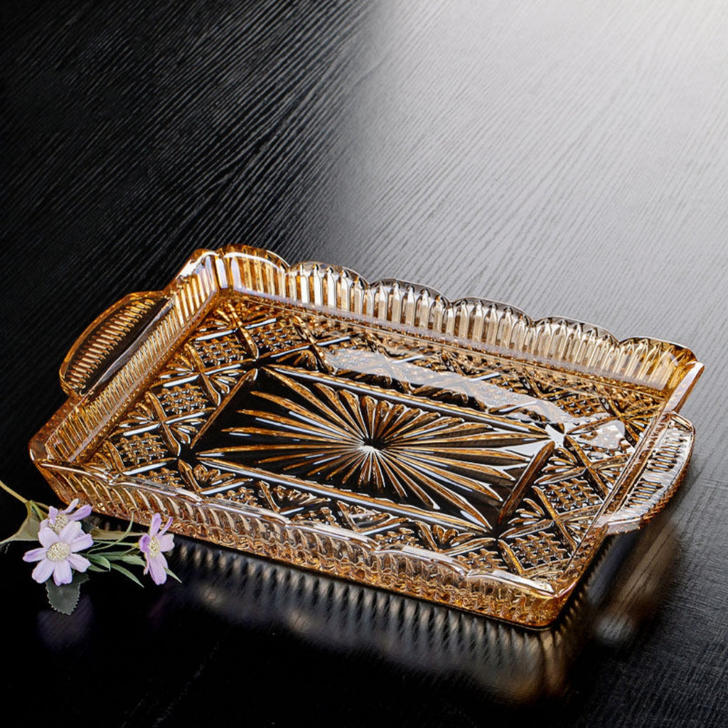 American-Style Glas-Tablett, 40 x 27.5 cm