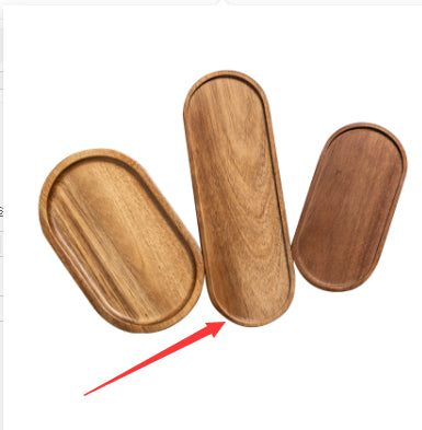 Holz-Tray oval, japanischer Stil